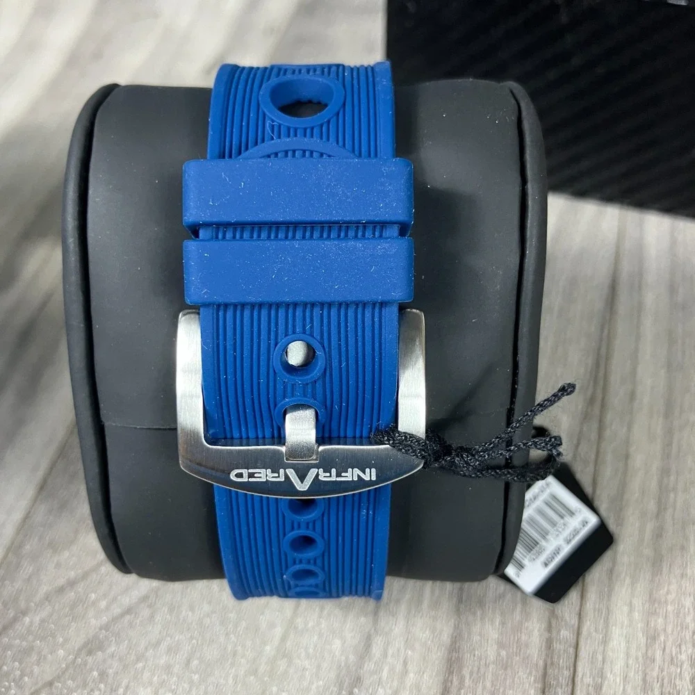 InfraRed‎ IR-CHA-014 Challenger Rally Blue Band w/Pine Watch Face - $225 List!